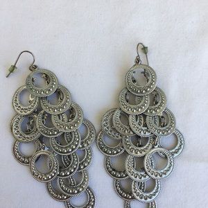 Silver earrings